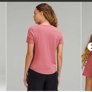 Lululemon Athletica  Love Short Sleeve Tee - Brier Rose sz 6 (?)